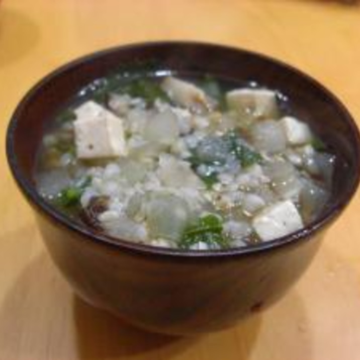徳島県の料理　そばごめ雑炊